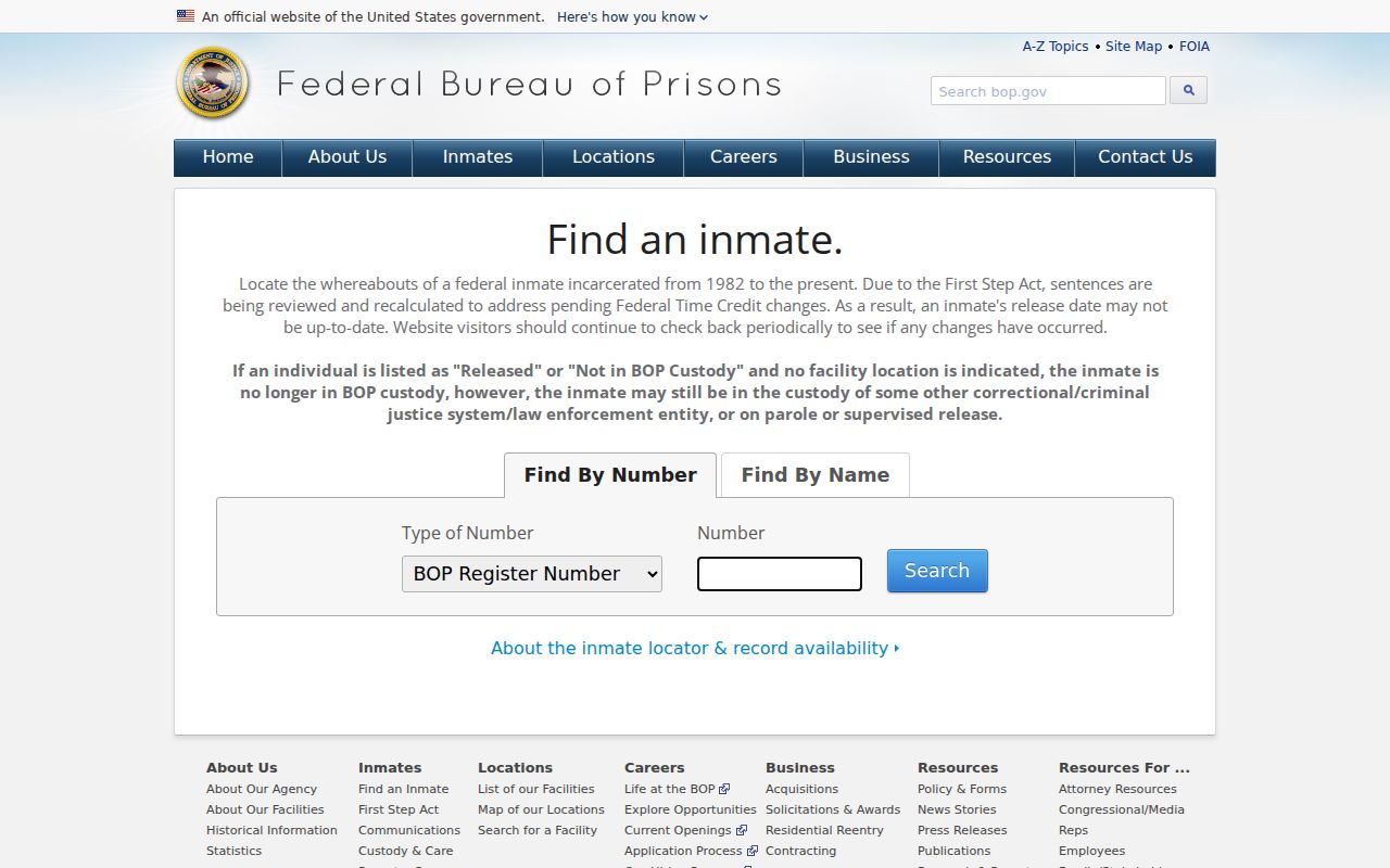 St. Bernard Parish criminal history federal inmate locator